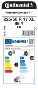 continental preimu contact 7 oznaka guma